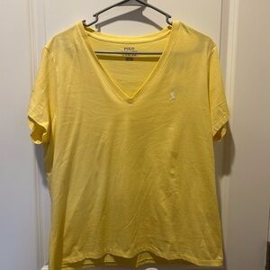 Polo Ralph Lauren Yellow V-Neck T-Shirt